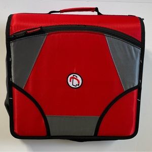 NWOT Case it King Size Mighty Zip Tab Binder, 3 D Rings, 4" Capacity